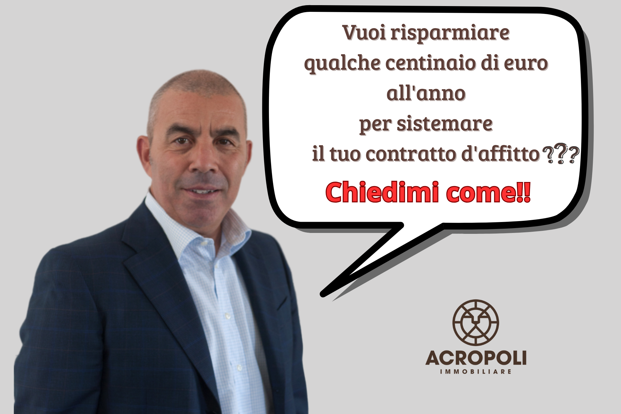 Grafico risparmio fiscale passando da contratto 4+4 a contratto agevolato 3+2 (cedolare secca e IMU)